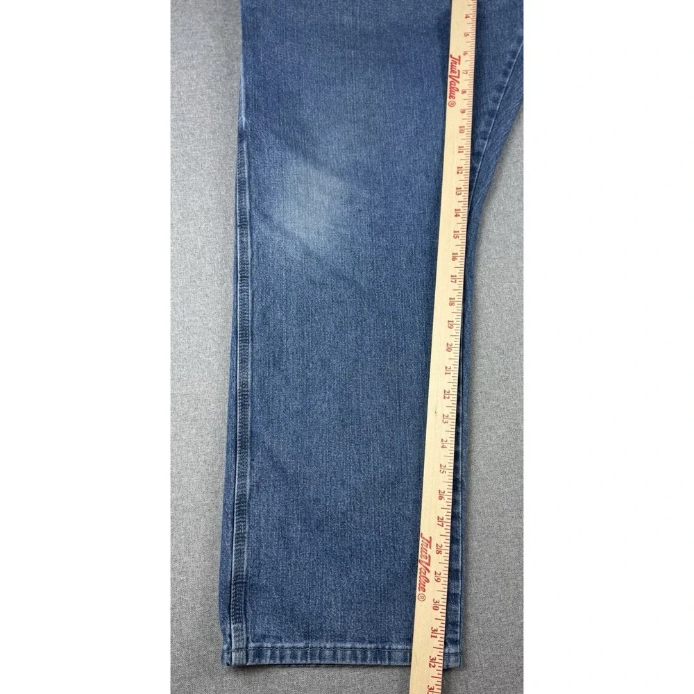 Wrangler Carpenter Jeans Mens 44x32 Blue Denim Workwear Utility Hammer Loop